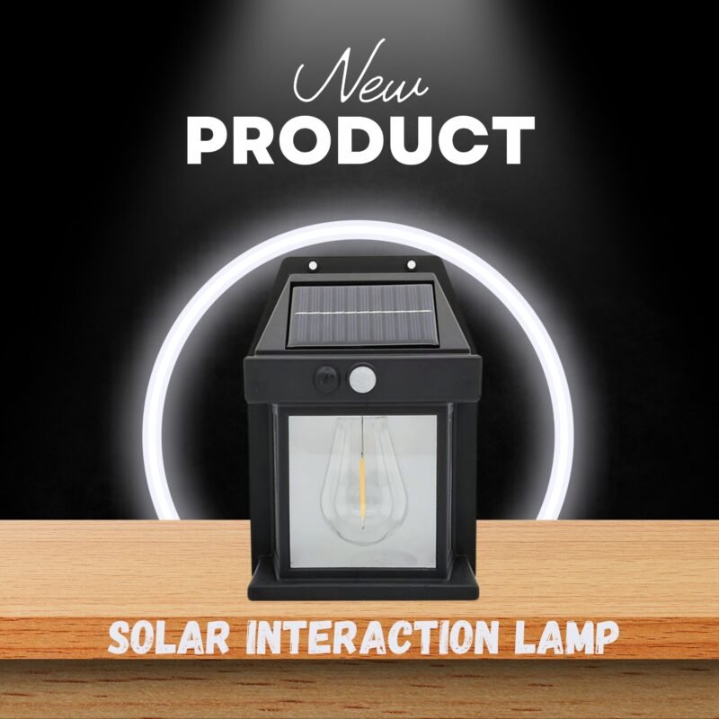 Solar interaction wall lamp