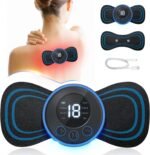 Full Body Mini Butterfly TENS Massager Machine for Pain Relief Wireless Vibrating Massager with 8 Modes, 19 Levels Electric Rechargeable EMS Patch