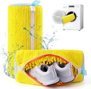 Shoe Washing Bag for Washer and Dryer, Laundry Bags for Shoe, Reusable Shoe Cleaning Bag for All Shoe Sizes (1Pcs) (Multicolor)