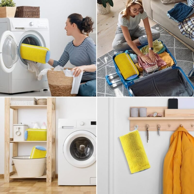 Shoe Washing Bag for Washer and Dryer, Laundry Bags for Shoe, Reusable Shoe Cleaning Bag for All Shoe Sizes (1Pcs) (Multicolor) - Image 5